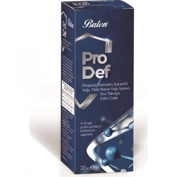 Balen Prodef Propolis Ekstraktı, Karanfil Yağı, Tıbbi Nane İçeren Takviye Edici Gıda 30 ml - 2