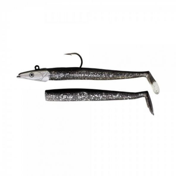 EFFE Japanese Sandeel Silikon 11cm 20gr Siyah SİMLİ