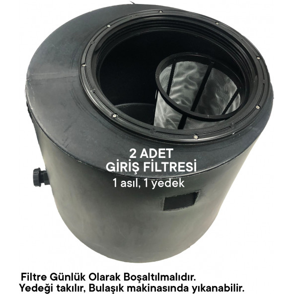 Tankplast YTPE 0.3 Lt Sn Yağ Tutucu-Yağ Ayırıcı-Tezgah Altı Polietilen (HDPE)Yerli Üretim Silindir Tip