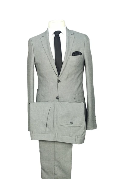 Cengiz İnler Dokulu Çift Düğme 8 Drop Modern Fit Erkek Takım Elbise - 1