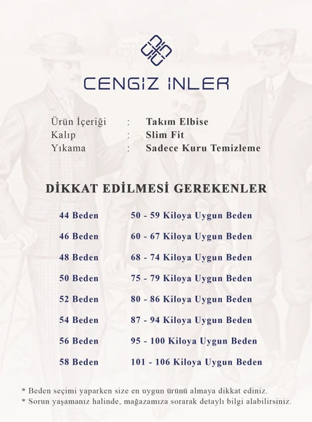 Cengiz İnler Dokulu Çift Düğme 8 Drop Modern Fit Erkek Takım Elbise - 4