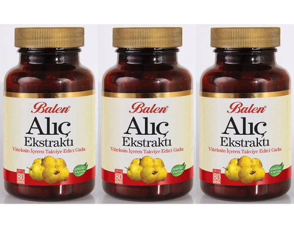 3 Adet Balen Alıç Meyvesi Ekstraktı 80 Kapsül ürün görseli