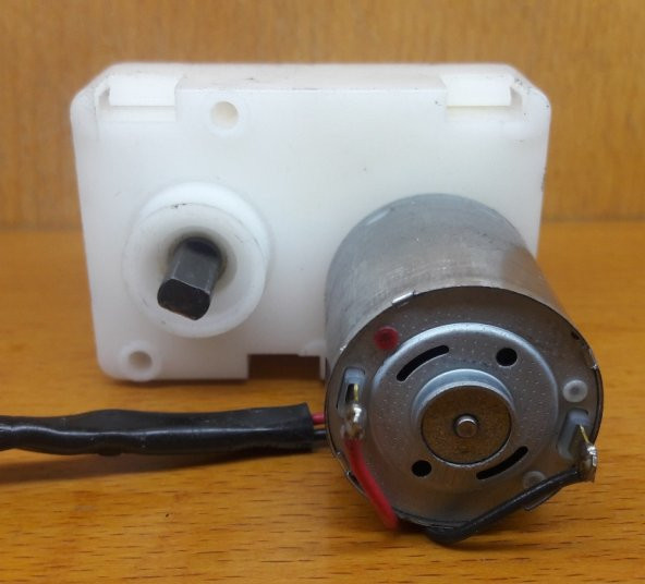 DC 9-24V Plastik Redüktörlü L Tipi Motor - 6