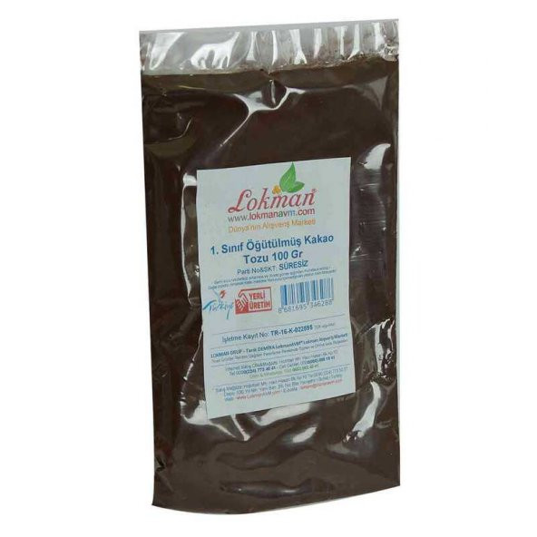 1. Sınıf Öğütülmüş Kakao Tozu 100 Gr Paket - 4