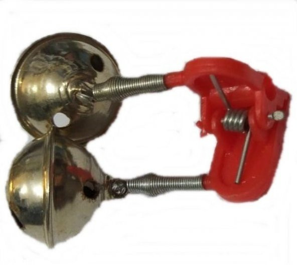 KAMIŞ ZİLİ CİFTLİ MAVİ-KIRMIZI PLASTİK KISGACLI FOSFOR TAKILABİLİR 3ADET - 8
