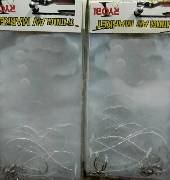 YILAN DİLİ KISA SAP GHOST MİS.2,Lİ OLTA TAKIMI-4 5 7 NUMARAİĞNE 1 PAKET 10 ADET - 6