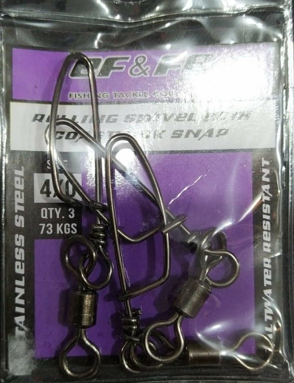 EFFE KLİPS  Rolling Swivel Coastlock Snap PAKET - 5