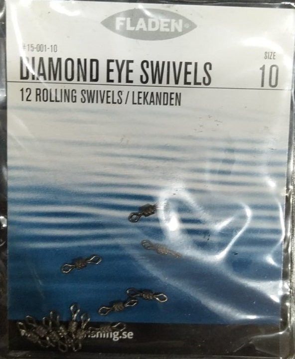FLADEN  DIAMOND 12 ROLLING SWIVELS / LEKANDEN FIRDÖNDÜ  PAKET - 2