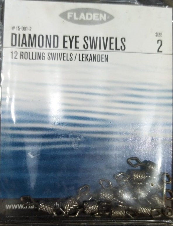 FLADEN  DIAMOND 12 ROLLING SWIVELS / LEKANDEN FIRDÖNDÜ  PAKET - 5