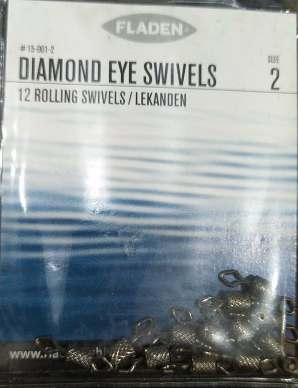 FLADEN  DIAMOND 12 ROLLING SWIVELS / LEKANDEN FIRDÖNDÜ  PAKET - 9