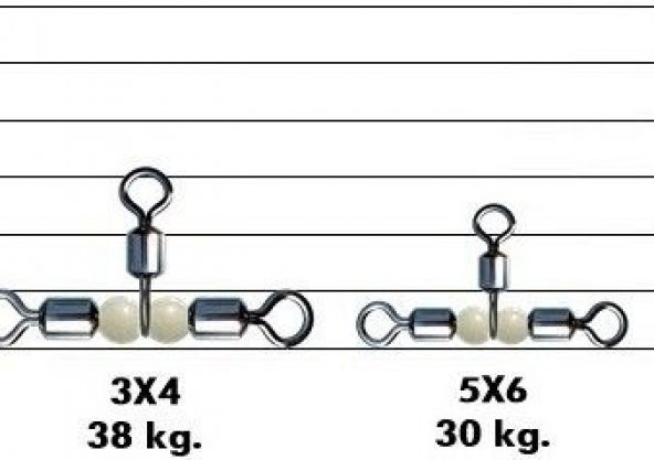 CROSSLİNE ROLLİNG SWİVEL  (T ) PAKET FIRDÖNDÜ  NO :10 - 6