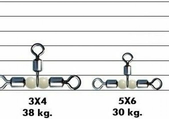CROSSLİNE ROLLİNG SWİVEL  (T ) PAKET FIRDÖNDÜ  NO :10 - 12