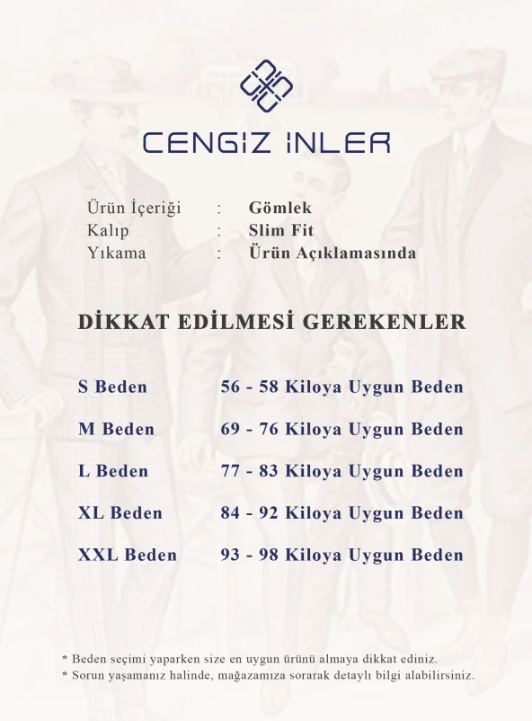 Cengiz İnler Standart Yaka Puantiye Çiçek Desen Slim Fit Erkek Pamuk Gömlek