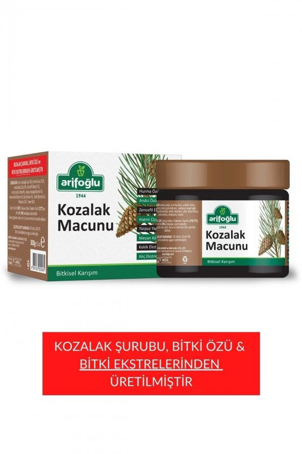 Arifoğlu Kozalak Macunu 300g Ekstreler Ile Üretilmiştir ürün görseli