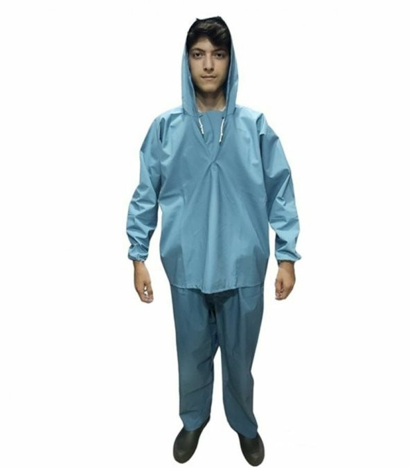 BALIKCI ALT ÜST TAKIM YAĞMURLUK MAVİ XXXL - 3