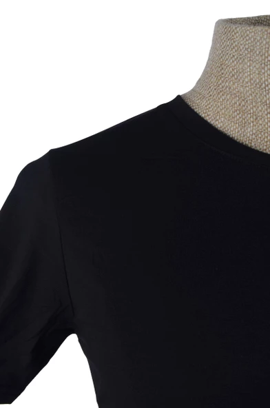 Cengiz İnler Sıfır Yaka Düz Slim Erkek T-Shirt - 3