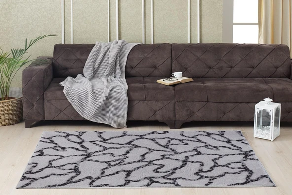Aksu Royal Kaymaz Taban Halı 120x180 Lela Gri