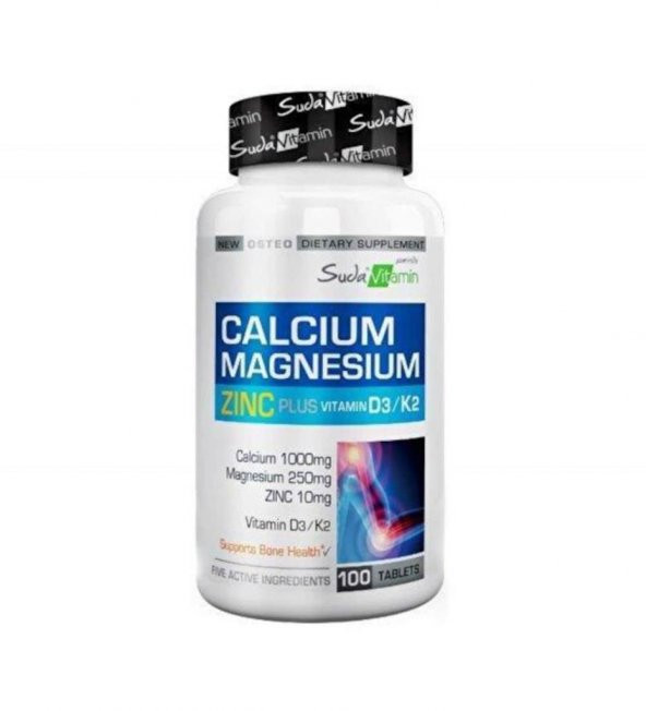 Suda Vitamin Calcium Magnesium Zinc Plus D3K2 100 Tablet