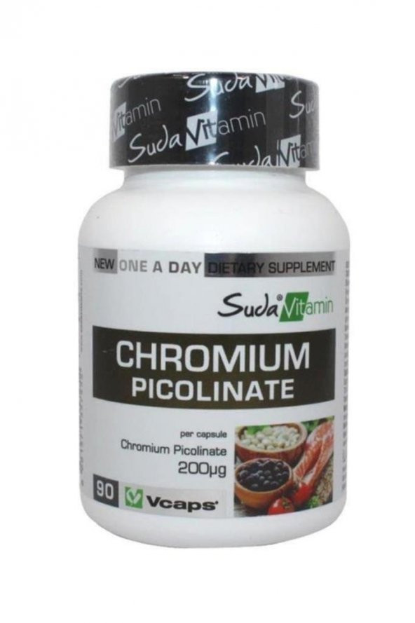 Suda Vitamin Chromium Picolinate 200mcg 90 Bitkisel Kapsül