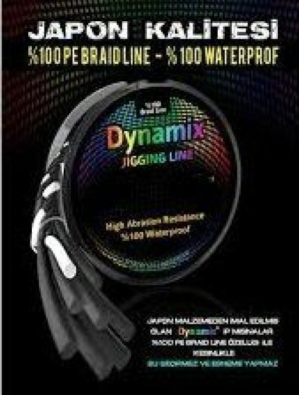 Effe Dynamix Jigging 100 Metre Gri Örgü İp Misina-12MM-14,75KG - Resim 5