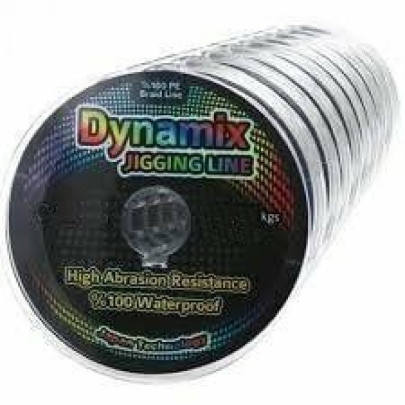 Dynamix Jigging 100 Metre Gri Örgü İp Misina- 52MM-69KG40MM - 61,25KG - 11