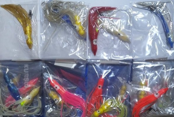 TOP ARKASI-10CM AHTOPOT-SİLİKON-HAZIRTAKIM İĞNE 1 PAKET 10 ADET FARKLI RENK
