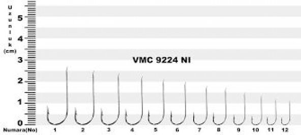 VMC 9224 NI UZUN SAPLI CAPRAZ CELİK  İĞNE  1 PAKET 10 ADET - 6