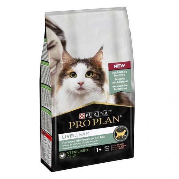 Pro Plan LiveClear Kisirlastirilmis Kediler için Somonlu Kedi Mamasi 1,4 Kg