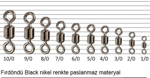 FLADEN - FIRDÖNDÜ-ROLLING SWIVEL-4/0- 2/0-PAKET - 2