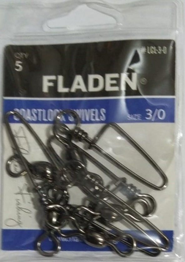 FLADEN - KLİPS COASTLOCK SWİVELS- 3/0-2/0 - PAKET - 9