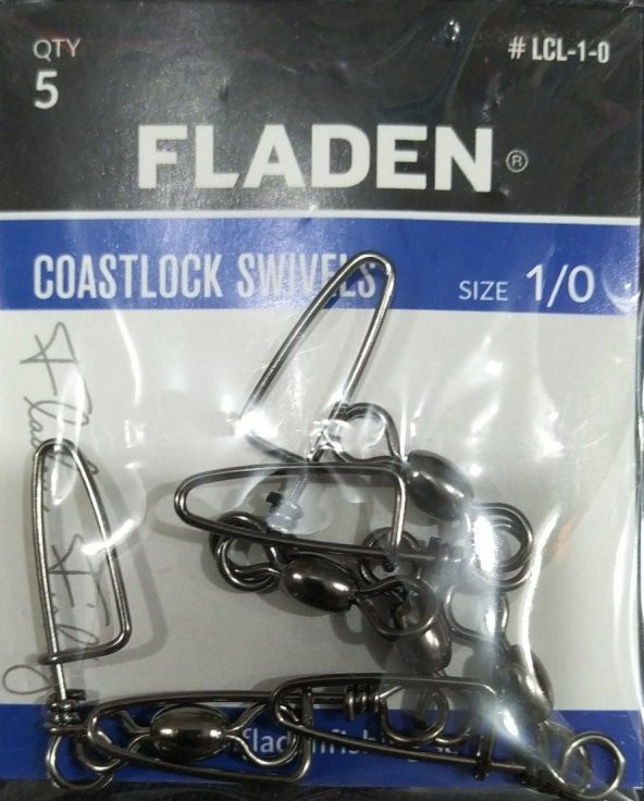 FLADEN - KLİPS COASTLOCK SWİVELS- 1/0 - PAKET - 5