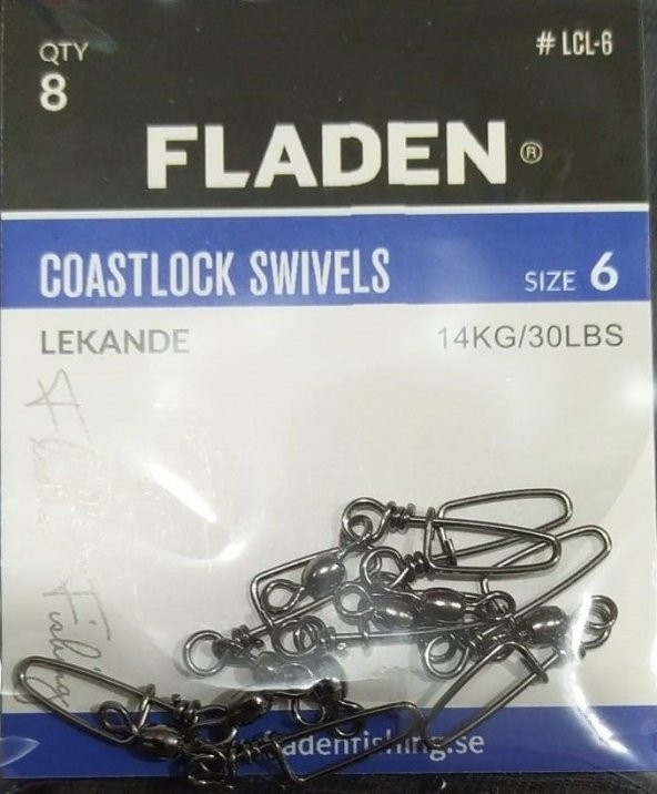 FLADEN - KLİPS COASTLOCK SWİVELS- 6-8-10- PAKET - 3