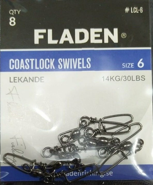 FLADEN - KLİPS COASTLOCK SWİVELS- 6-8-10- PAKET - 5