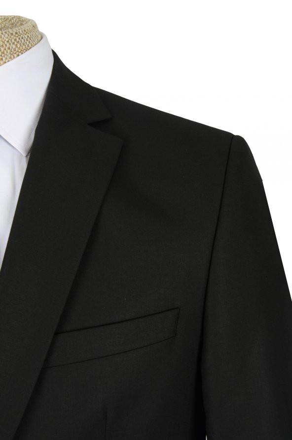Cengiz İnler Kırlangıç Yaka Düz Çift Düğme Slim Fit Erkek Takım Elbise - 5