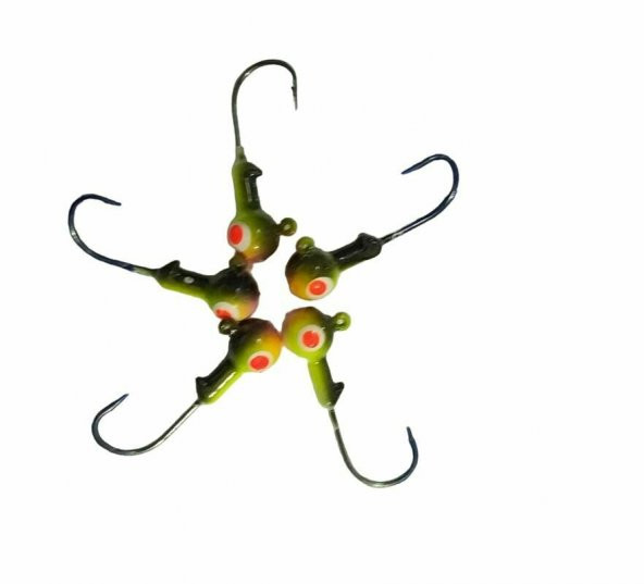 ATMACA  4 GR JİGHET-  YEŞİL-BEYAZ  RENK  KIRMIZI  GÖZLÜ - Resim 8