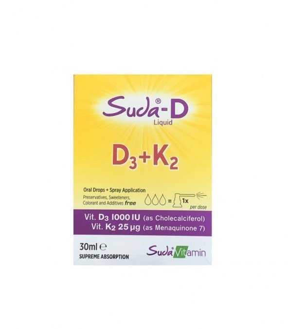 Suda-D D3+K2 30 ml Damla