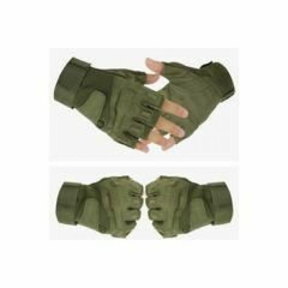 YARIM PARMAK TAKDİK  HAKİ ELDİVEN- XL - 6