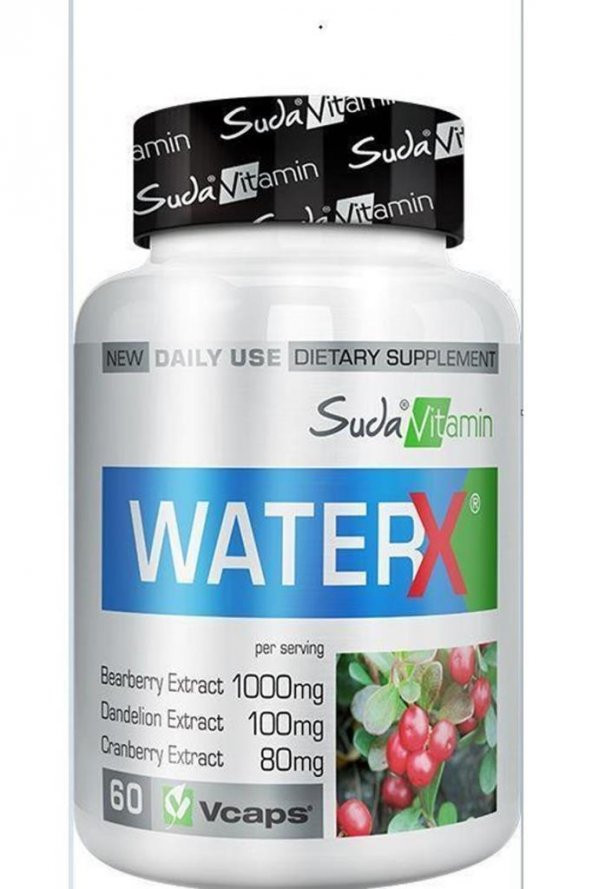 Suda Vitamin WaterX 60 Bitkisel Kapsül