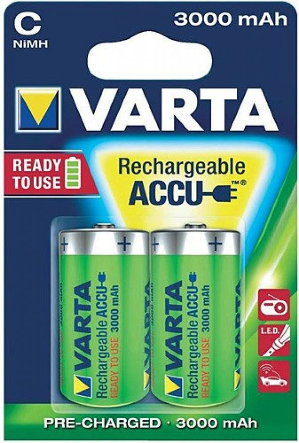 VARTA BUYUK SARZLI PİL 2 Lİ