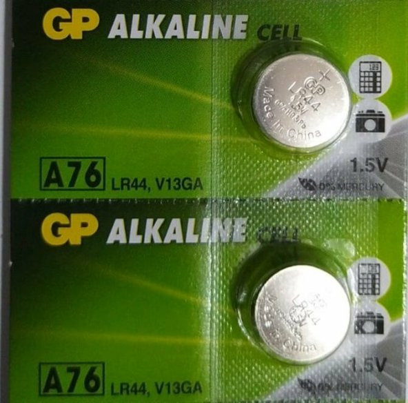 ALKALIN LİTHIUM PİL  2 Lİ PAKET -A 76 LR44-V13GA - 5