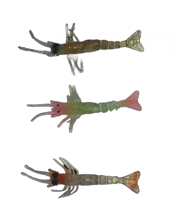 FLADEN 10CM KARİDES SİLİKON 3 LÜ SET - 2