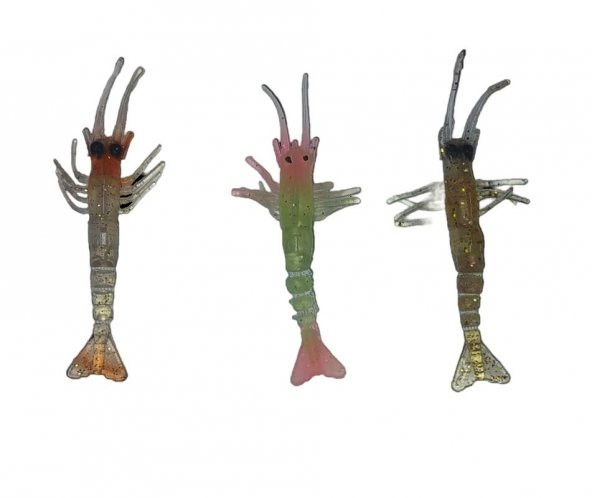 FLADEN 10CM KARİDES SİLİKON 3 LÜ SET - 5