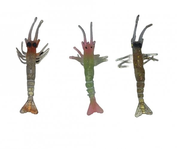 FLADEN 10CM KARİDES SİLİKON 3 LÜ SET - 9