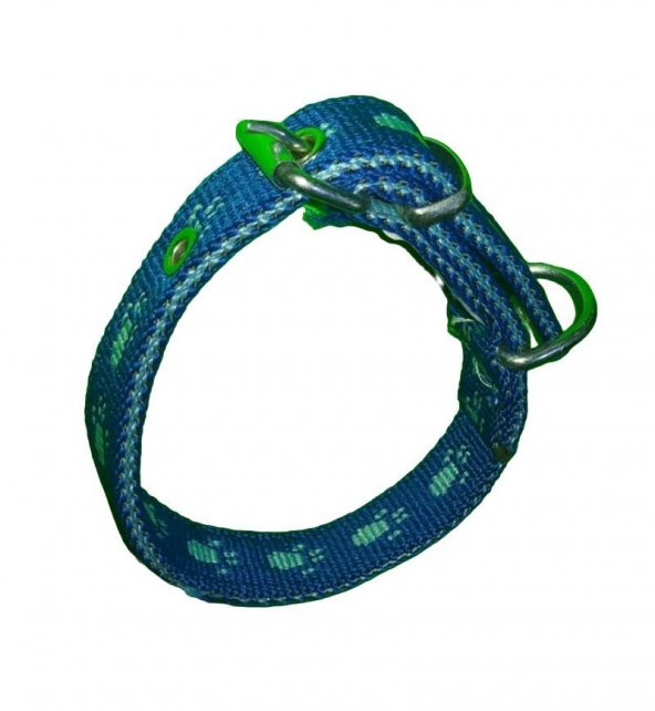 40 CM X2CM PATİLİ YAVRU TASMA MAVİ - 4