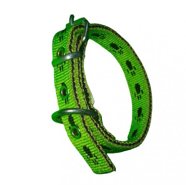 40 CM X2CM PATİLİ YAVRU TASMA YEŞİL - 4