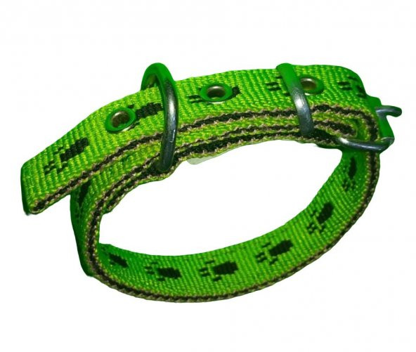 40 CM X2CM PATİLİ YAVRU TASMA YEŞİL - 5