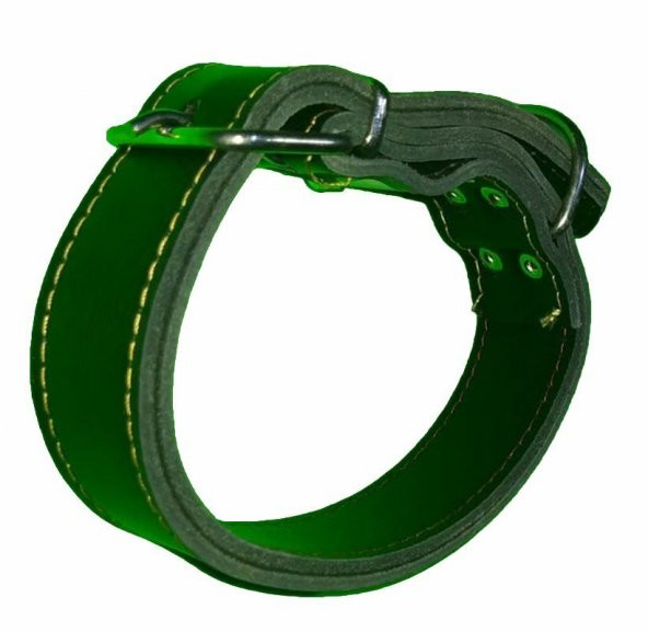 60 CM X 4 CM ÇİFT KAT DERİ  TASMA SİYAH - 4