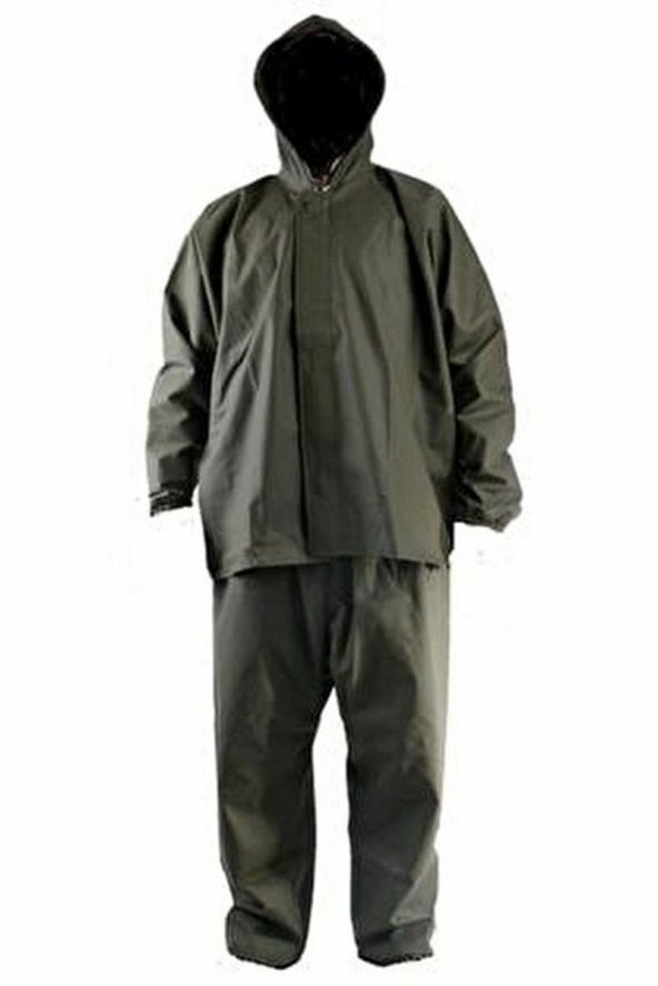 ÖNÜ FERMARLI  XXXXL ALT ÜST HAKİ YAĞMURLUK - 8