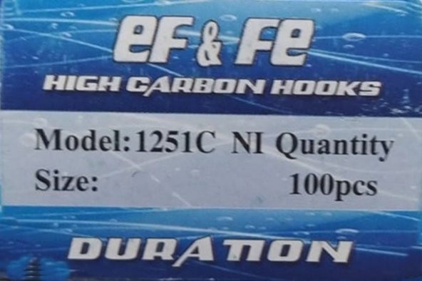 EFFE-1251-NI -2-3-4-5-6-7-8-9-10-11-12-UZUN PALA DÜZ  100,LÜ  PAKET - 5