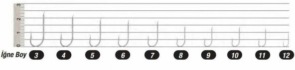 SEA HORSE 1523 NI-2-3-4-5-6-7-8-9-10-11-12-100LÜ PAKET NİKEL ÇAPRAZ BEYAZ İĞNE - 12